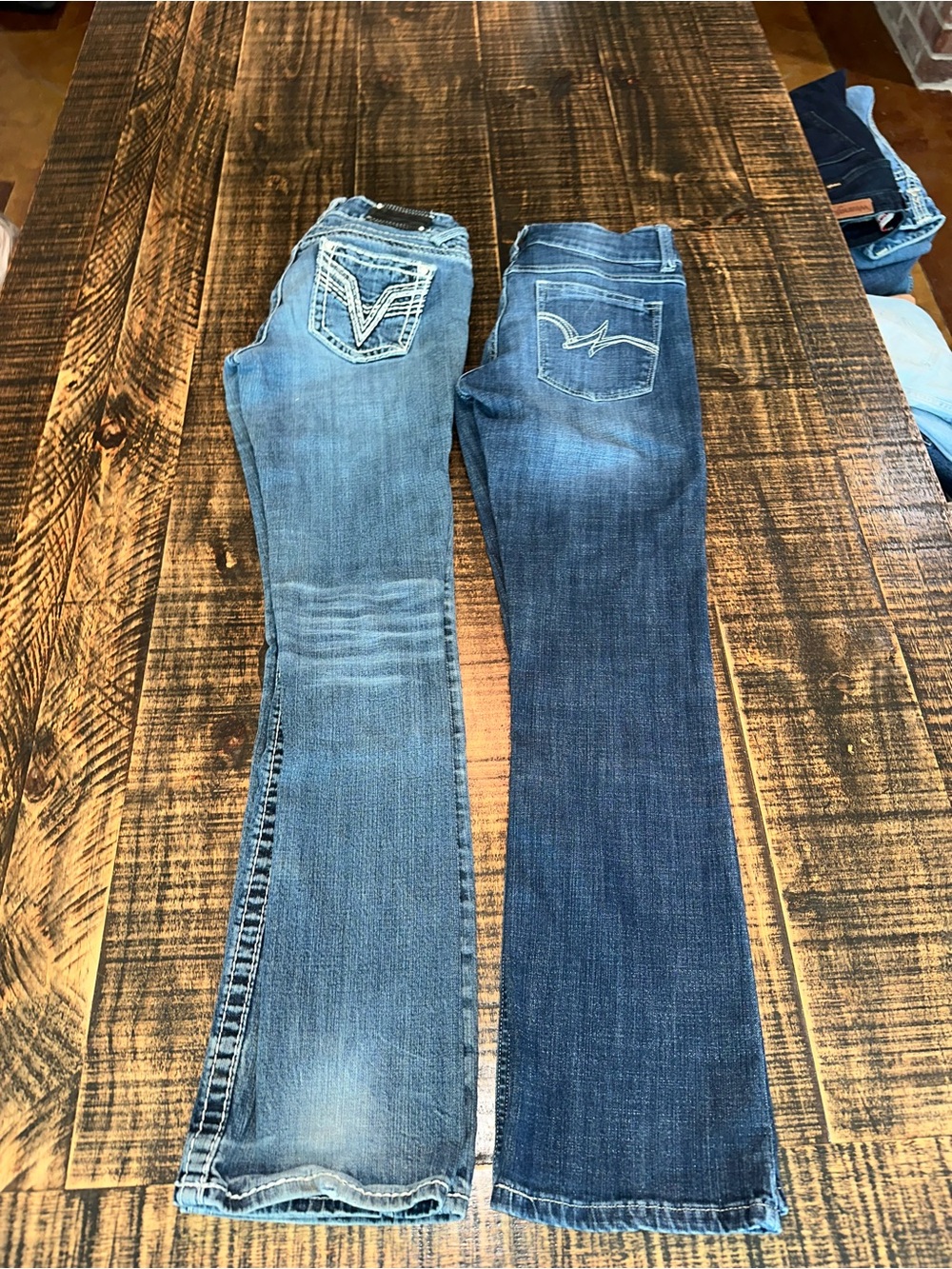 Wrangler / Vigoss size 1/2 lot of 2 pair jeans